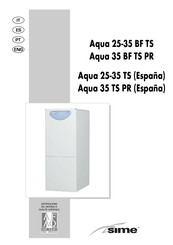 Sime AQUA 25 BF TS Manual De Instrucciones