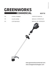 GreenWorks Commercial 82ST15 Manual Del Operador