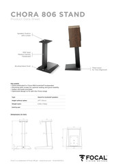 Focal CHORA 806 Manual De Uso