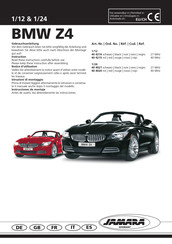 Jamara BMW Z4 1/24 Instrucciones De Montaje