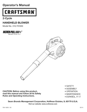 Craftsman INCREDI-UPULL 316.791600 Manual Del Operador