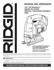 RIDGID MaxSelect R883 Manual Del Operador