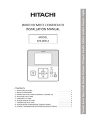 Hitachi SPX-WKT2 Manual De Instrucciones
