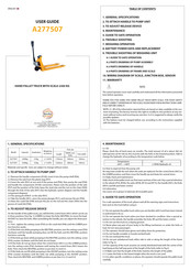 Manutan A277507 Manual De Instrucciones