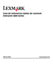 Lexmark Interpret S408 Guía De Referencia Rápida