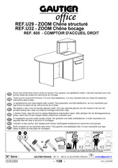 Gautier Office ZOOM U29-605 Instrucciones De Montaje