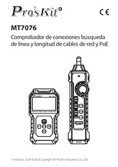 Pro's Kit MT7076 Manual Del Usuario