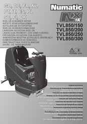 Numatic TVL850/300 Traducción Del Manual De Uso Original