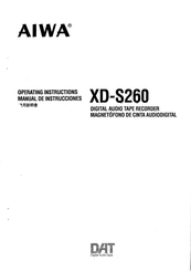 Aiwa XD-S260 Manual De Instrucciones