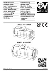 Vortice LINEO 250 QUIET Manual De Instrucciones