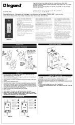 Legrand TSDDH163P Instrucciones