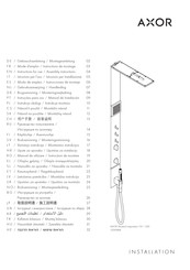 Axor ShowerComposition 110/220 12595 Serie Modo De Empleo/Instrucciones De Montaje