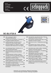 Scheppach BC-BLV720-X Traduccion Del Manual De Instrucciones Originale