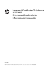 HP Jet Fusion 3D 5600 Manual Del Usuario