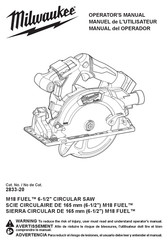 Milwaukee 2833-20 Manual Del Operador