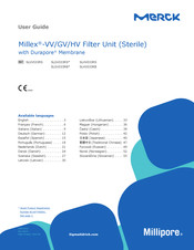 MERCK Millex-GV Filter SLGV033RB Manual Del Usuario