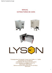 LYSON W4072 Manual