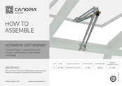 Palram Canopia AUTOMATIC VENT OPENER XL Manual De Instrucciones