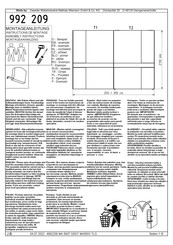 Oeseder Möbelindustrie 992 209 Instructions De Montage