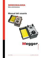 Megger MOM600A Manual Del Usuario