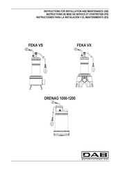 DAB FEKAVX 1200 MNA Instrucciones Para La Instalación Y El Mantenimiento