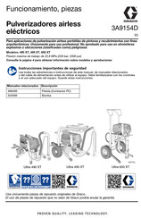 Graco Ultra 495 XT Funcionamiento, Piezas