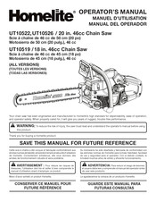 Homelite UT10519 Manual Del Operador