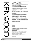 Kenwood KDC-C603 Manual De Instrucciones