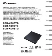 Pioneer BDR-XD08TB Manual Del Propietário