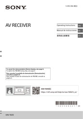 Sony XAV-1600 Manual De Instrucciones