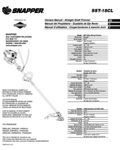 Briggs & Stratton Snapper SST-18CL Manual Del Propietário