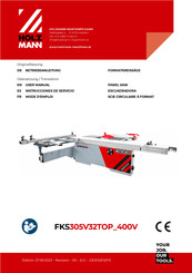 Holzmann FKS305V32TOP 400V Instrucciones De Servicio