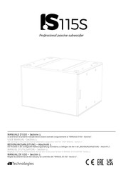 dBTechnologies IS 115S Manual De Uso