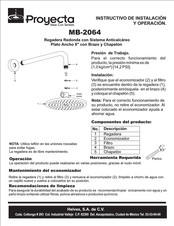 Proyecta MB-2064 Instructivo De Instalación Y Operación