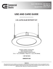 Commercial Electric 91847 Guía De Uso Y Cuidado
