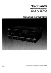 Technics SU-V570 Instrucciones De Funcionamiento