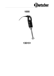 Bartscher 130151 Manual De Instrucciones Original