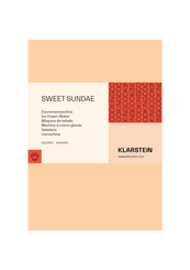 Klarstein Sweet Sundae Manual Del Usuario