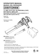 Craftsman 138.74899 Manual Del Operador