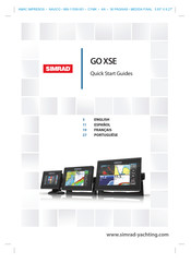 Simrad GO XSE Guia De Inicio Rapido