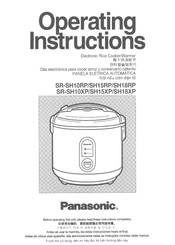 Panasonic SR-SH18XP Instrucciones De Operación