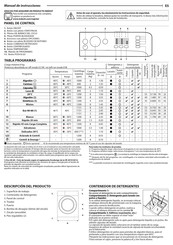 Indesit BWA 81295X WV SPT Manual De Instrucciones