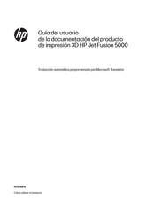 HP Jet Fusion 5000 Guia Del Usuario