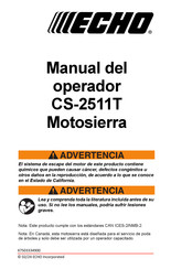 Echo CS-2511T Manual Del Operador