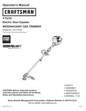 Craftsman WEEDWACKER 316.73193 Serie Manual Del Operador