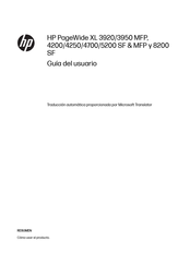 HP PageWide XL 3950 MFP Guia Del Usuario