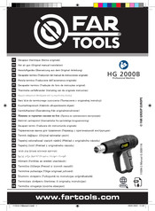 Far Tools HG 2000B Traducción Del Manual De Instrucción Original