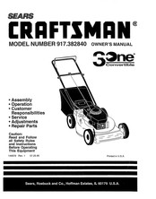 Craftsman 917.382840 Manual Del Dueño