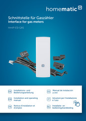 HomeMatic IP HmIP-ESI-GAS Manual De Instalacion Y Uso