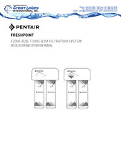 Pentair F2000-B2B Instrucciones De Instalación
